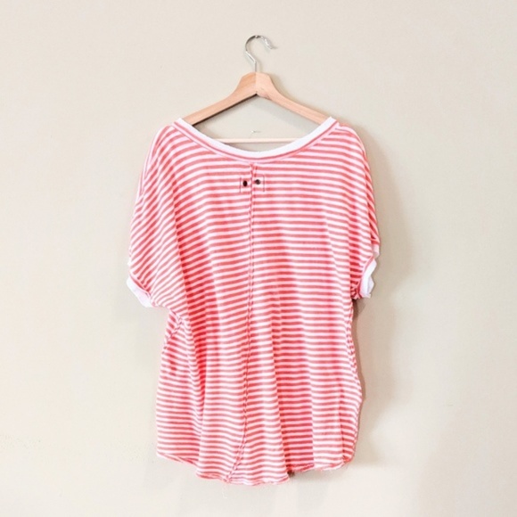 FREE PEOPLE Take Me Stripe Tee Size Medium - Picture 7 of 8
